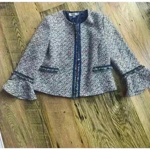 Tahari arthur levine tweed colorful blazer